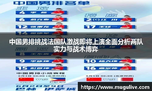 中国男排挑战法国队激战即将上演全面分析两队实力与战术博弈